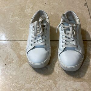Sam Edelman, white leather tennis shoe size 7 1/2 medium